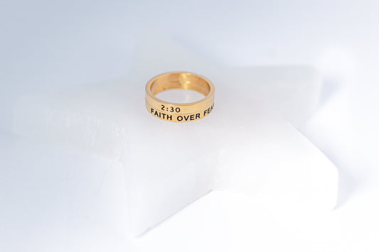 FAITH OVER FEAR RING