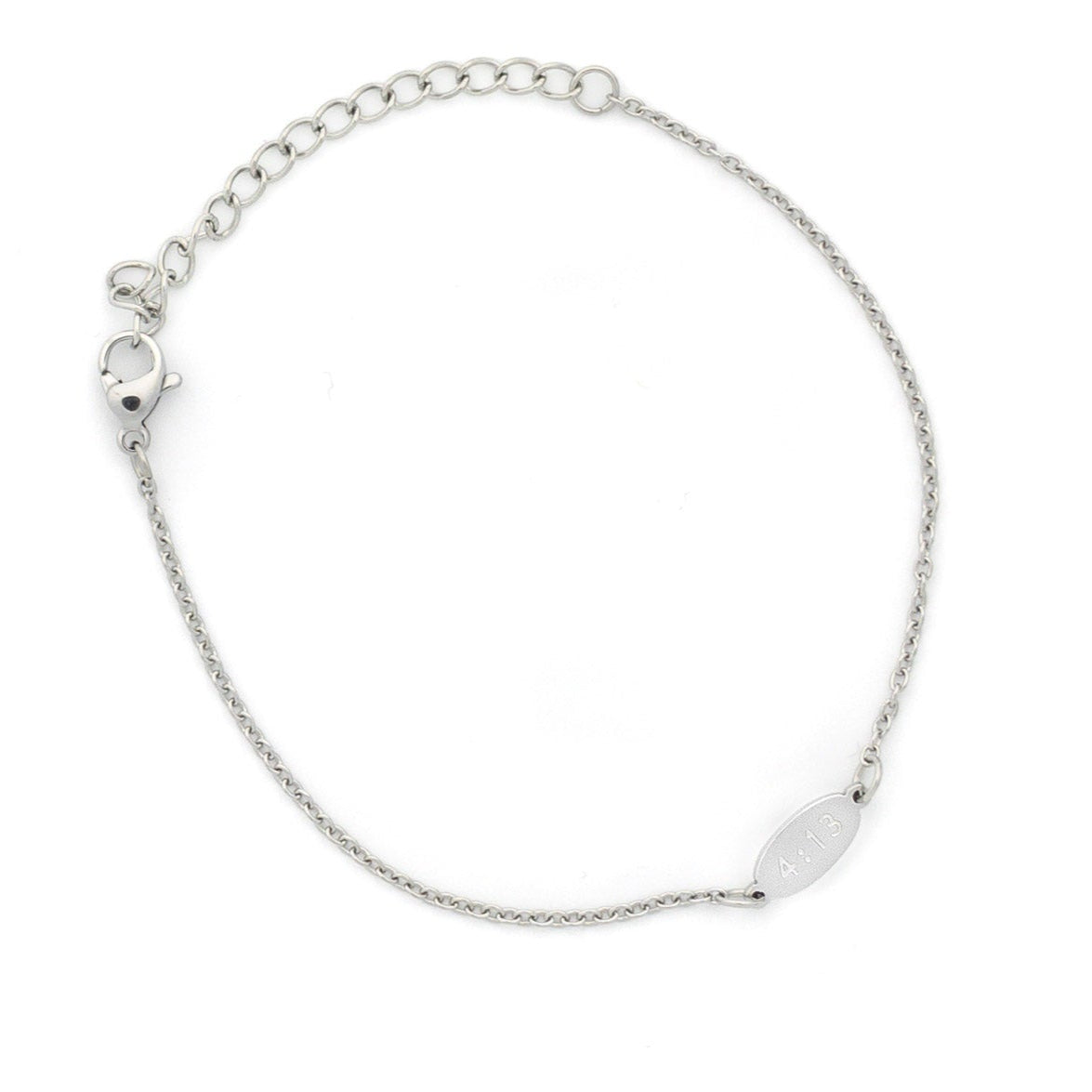4:13 Oval Pendant Bracelet