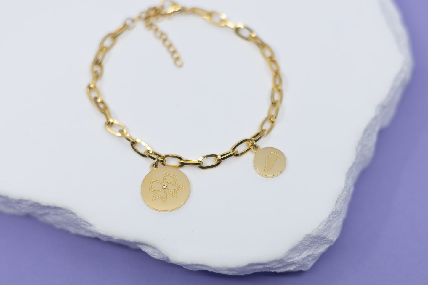 Bow 2 Toe Charm Bracelet