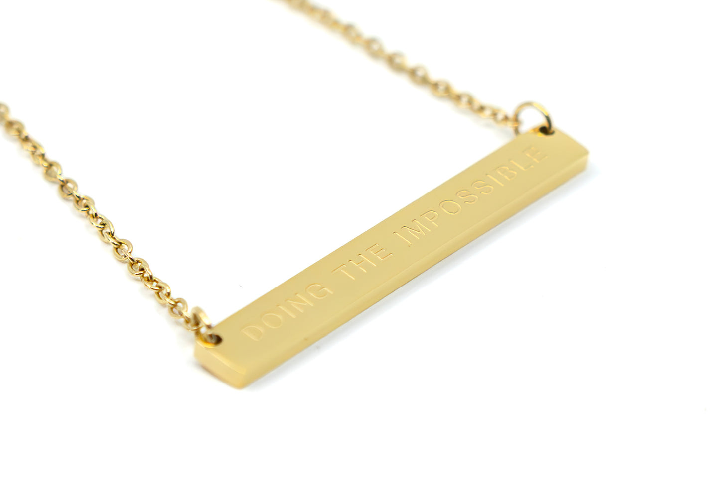 Doing The Impossible Bar Necklace