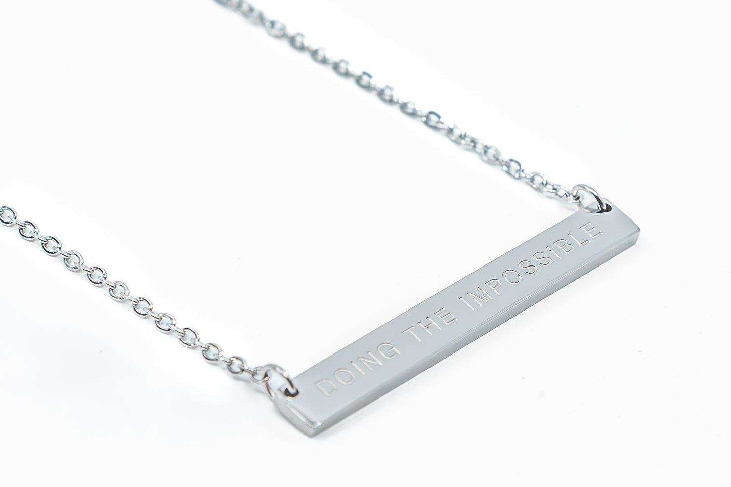 Doing The Impossible Bar Necklace