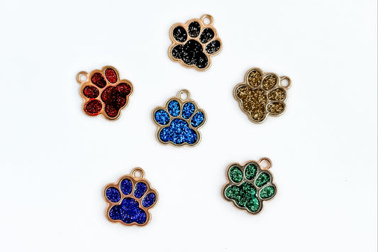 Glitter Paw Charms