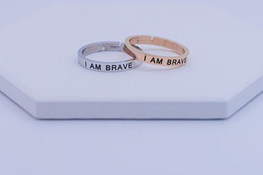 I Am Brave Ring