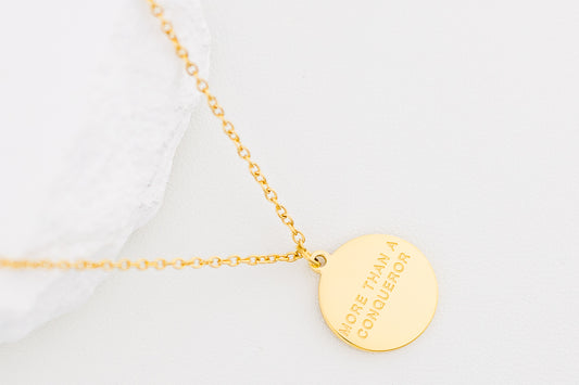 More Than a Conqueror Necklace