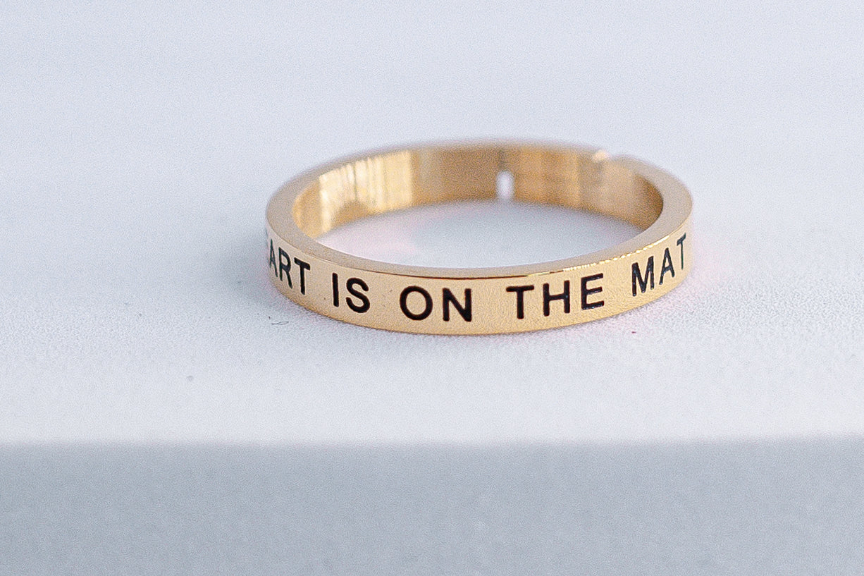 My Heart is on the Mat Ring