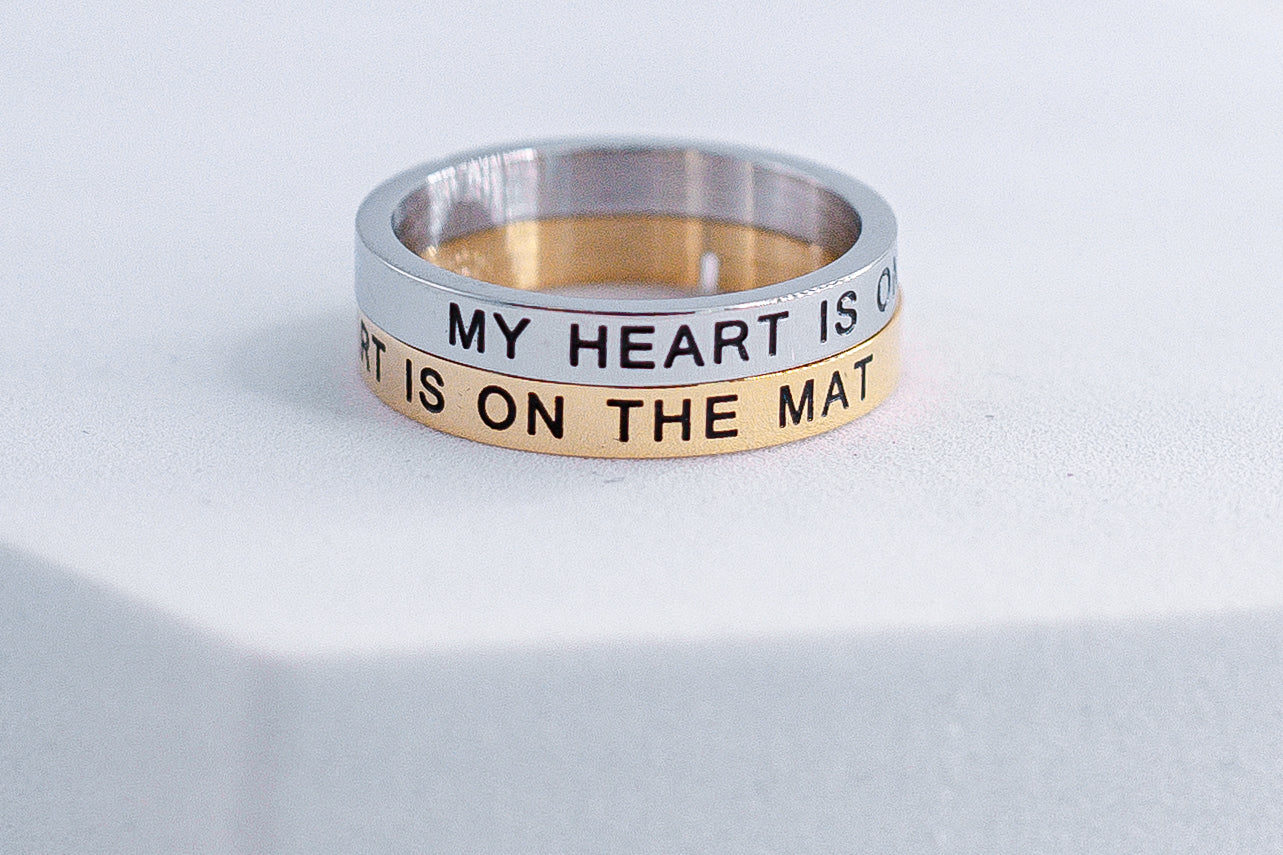 My Heart is on the Mat Ring