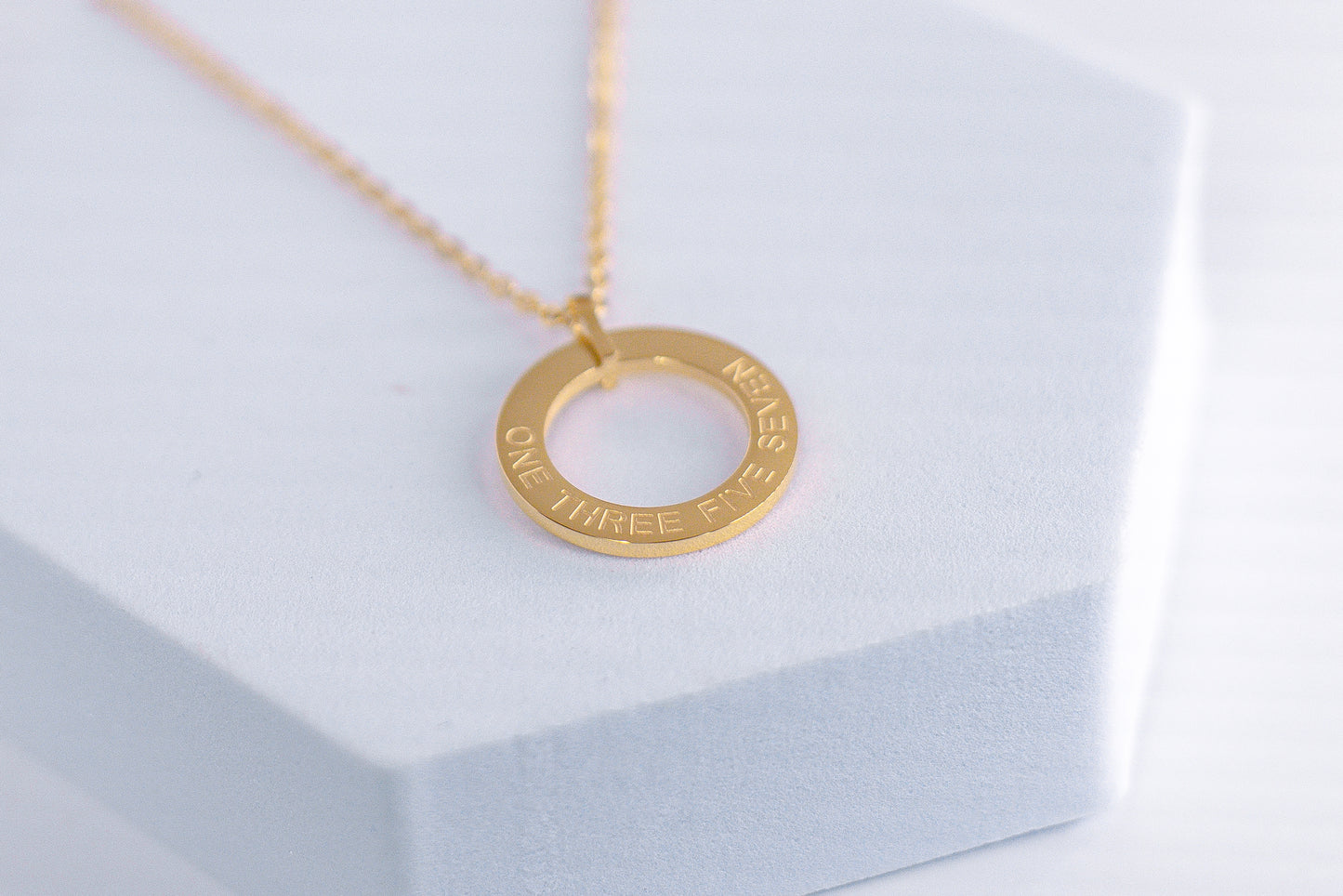 ONE THREE FIVE SEVEN™ Circle Necklace