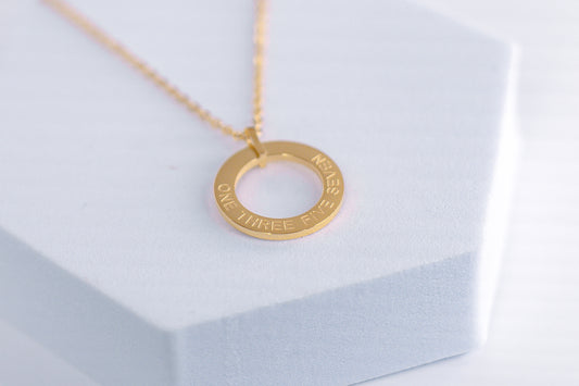 ONE THREE FIVE SEVEN™ Circle Necklace