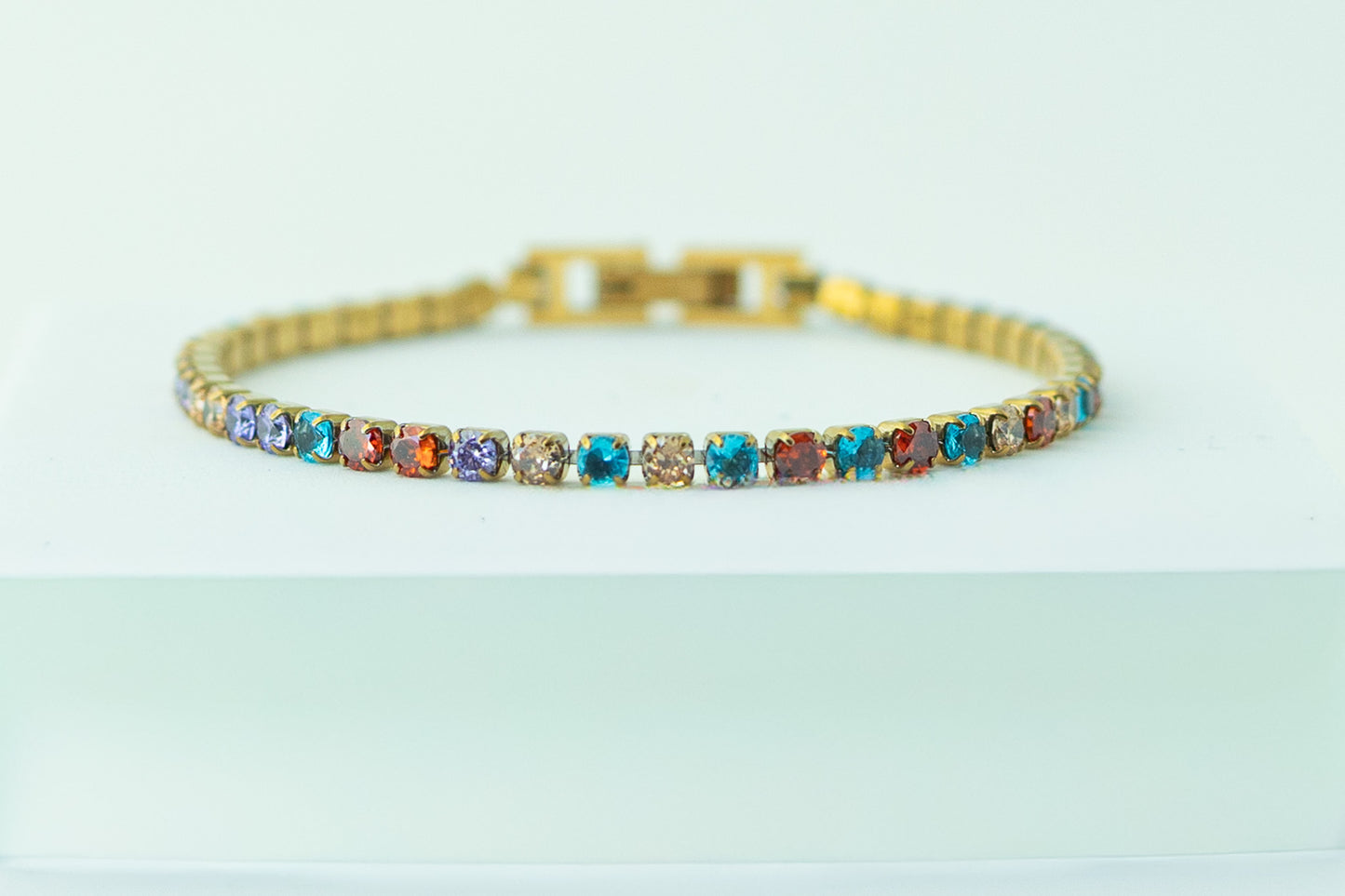 Rainbow Tennis Bracelet