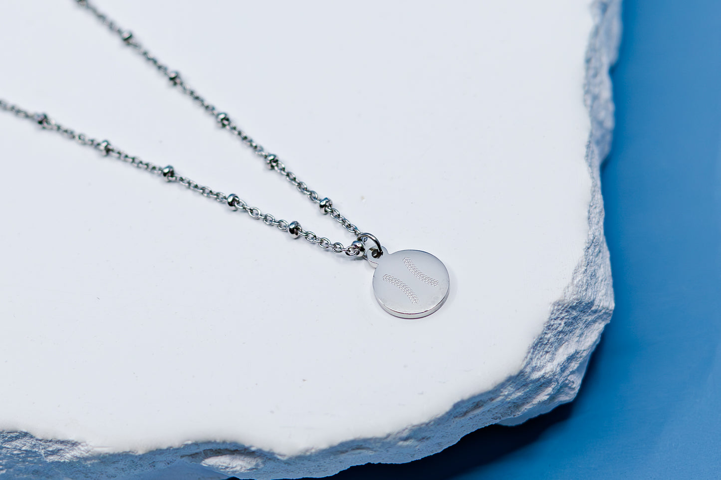 Softball Pendant Necklace