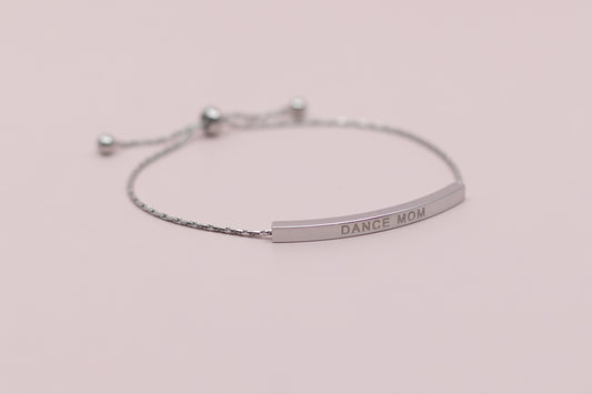 Dance Mom Adjustable Bar Bracelet