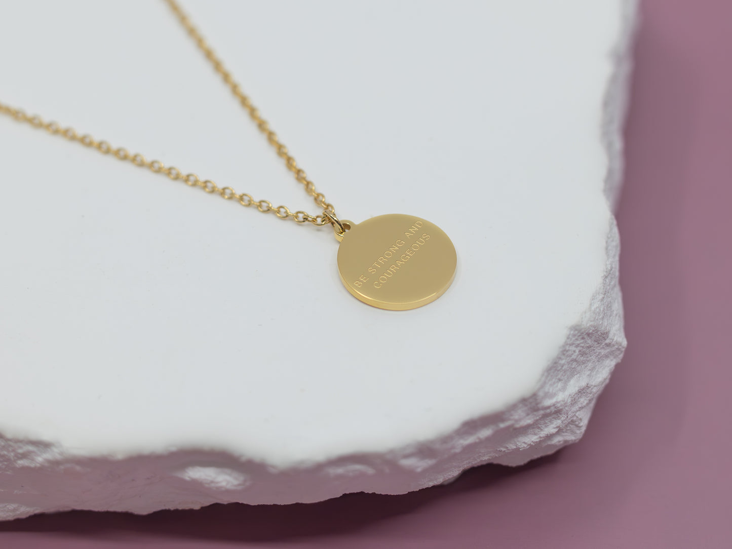 Be Strong and Courageous Necklace