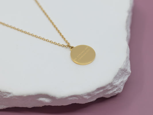 Be Strong and Courageous Necklace