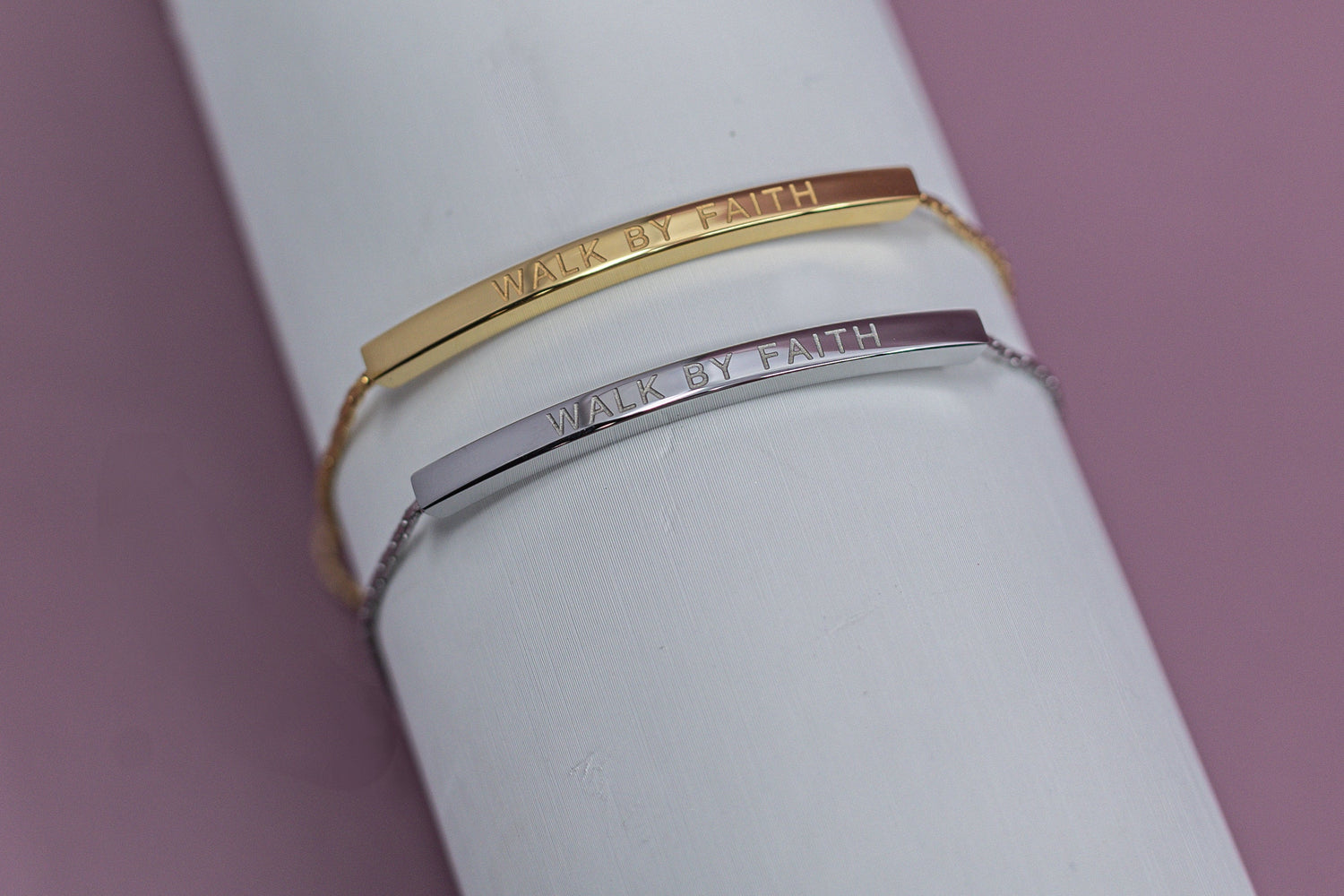 Engraved Adjustable Bar Bracelets