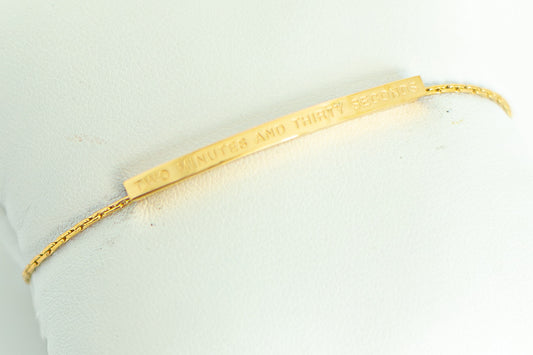 TWO MINUTES AND THIRTY SECONDS Bracelet
