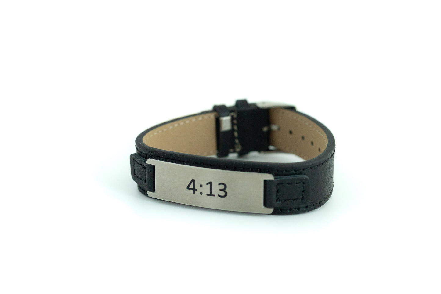 4:13 Leather Cuff Bracelet