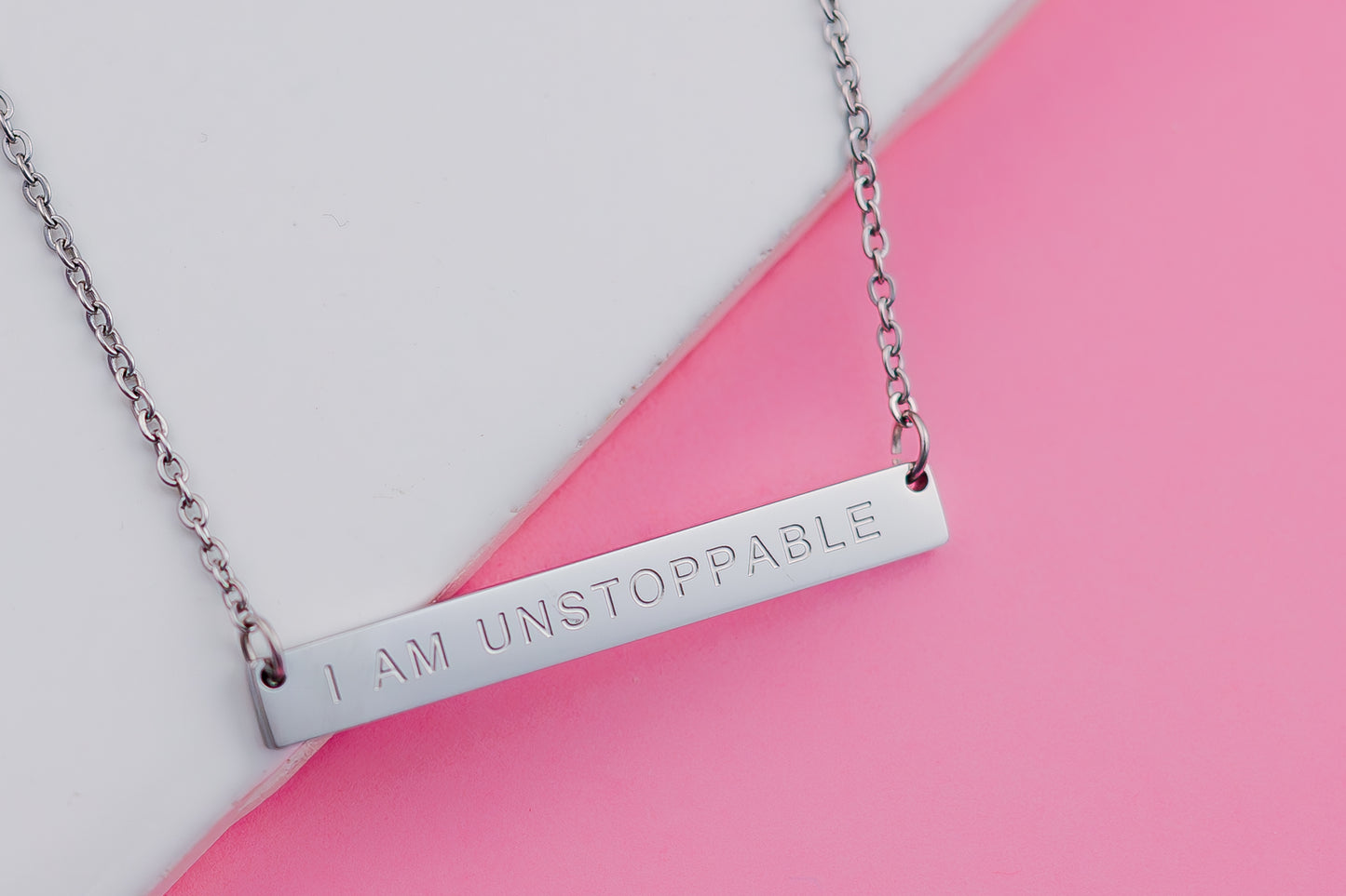 I Am Unstoppable Bar Necklace (Ambassadors)