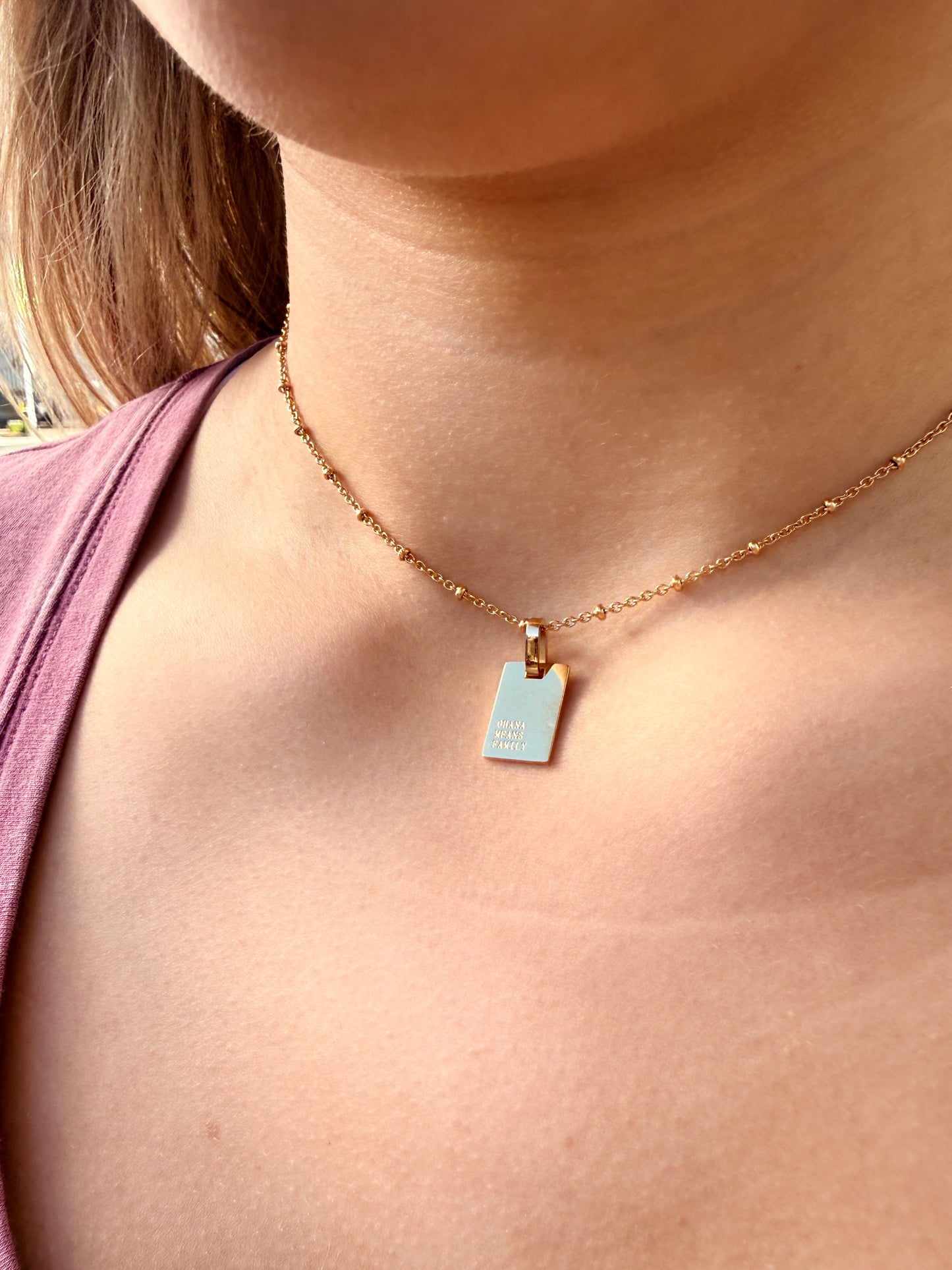 Ohana Means Family Necklace