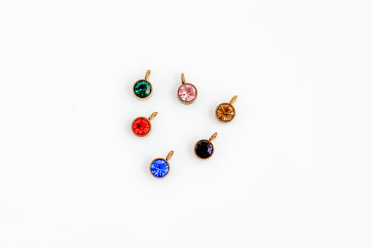 Round Crystal Charms