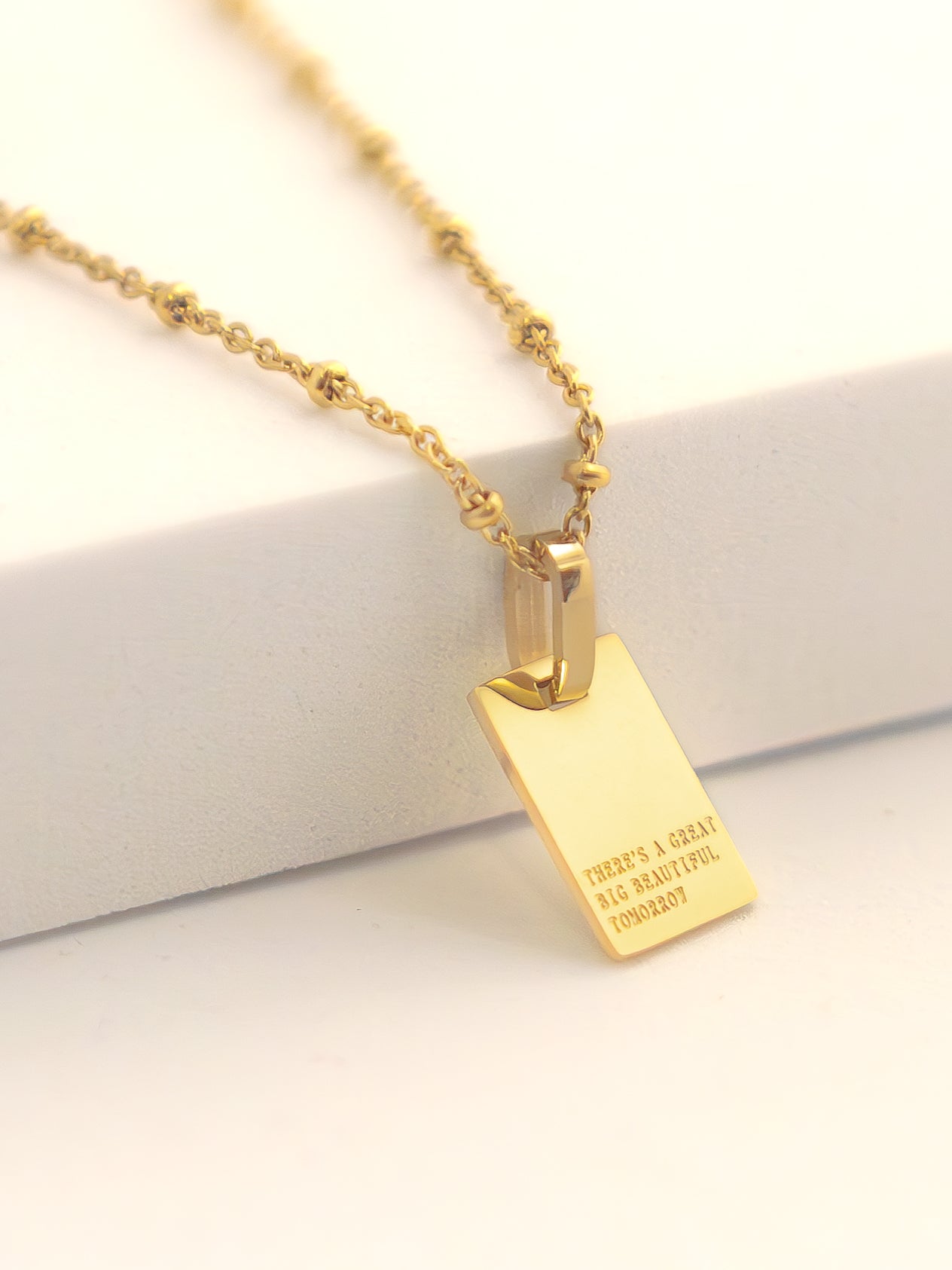There's a Great Big Beautiful Tomorrow Necklace